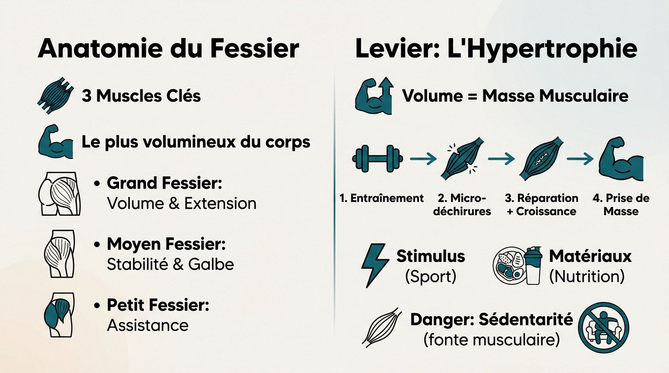 anatomie du fessier