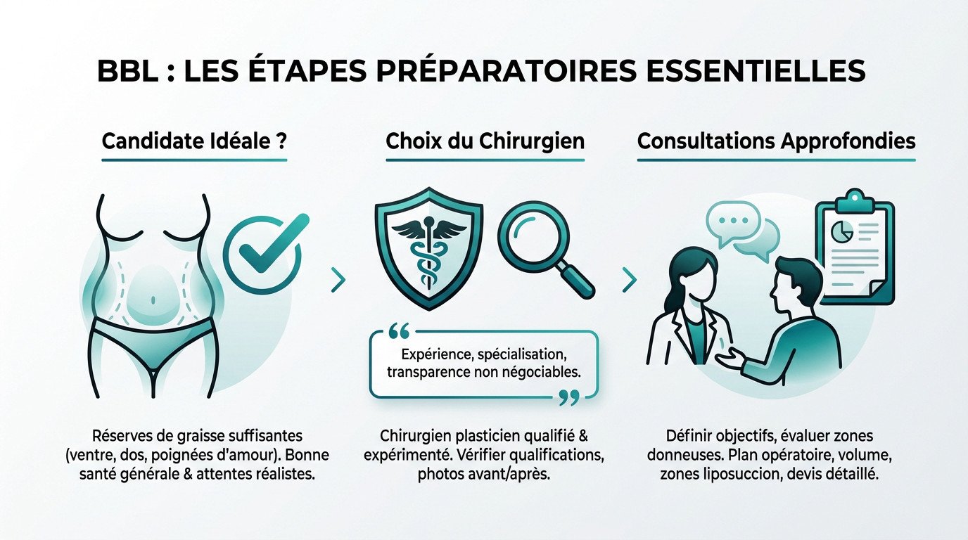 Consultation pré-opératoire pour un Brazilian Butt Lift