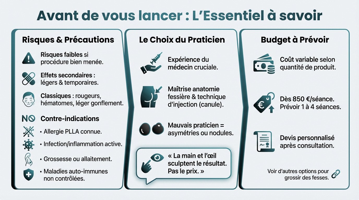 Précautions et informations essentielles avant injections Lanluma fesses