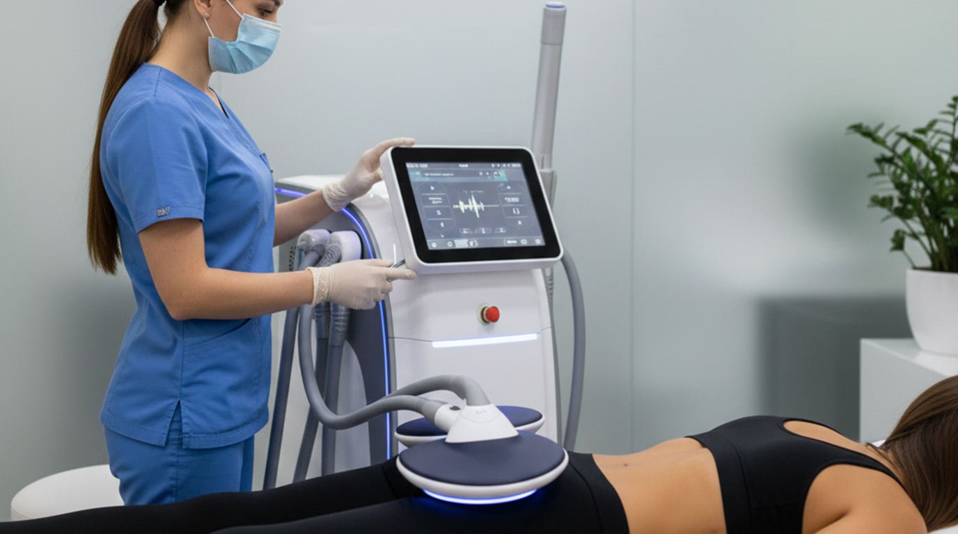 Séance avec Emsculpt pour les fesses