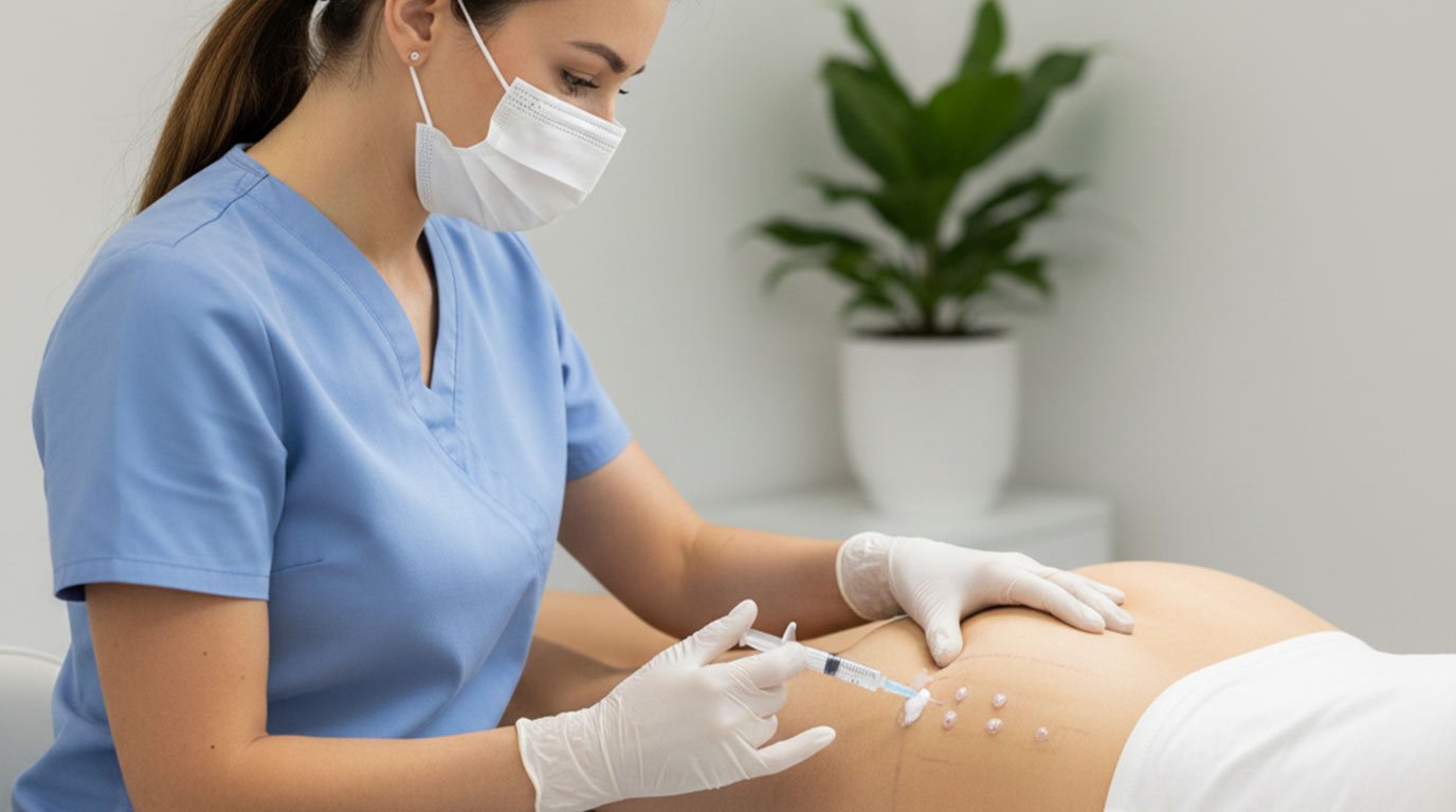 Sculptra injections fesses