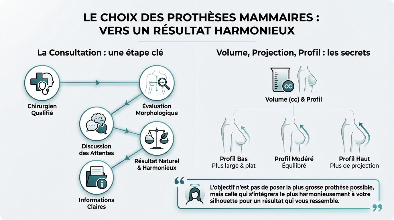 Choix des prothèses mammaires pour un résultat naturel et harmonieux