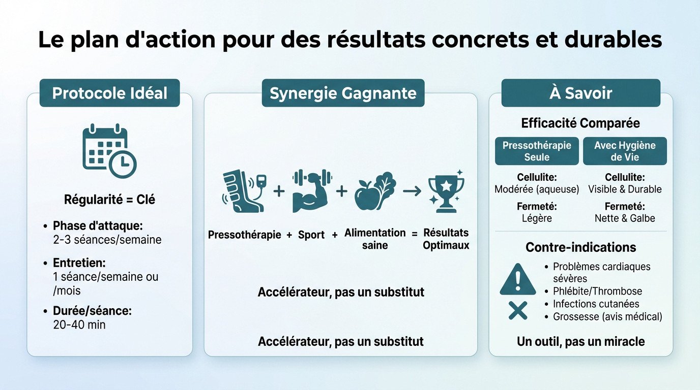 Femme consultant un plan d'action pour des séances de pressothérapie