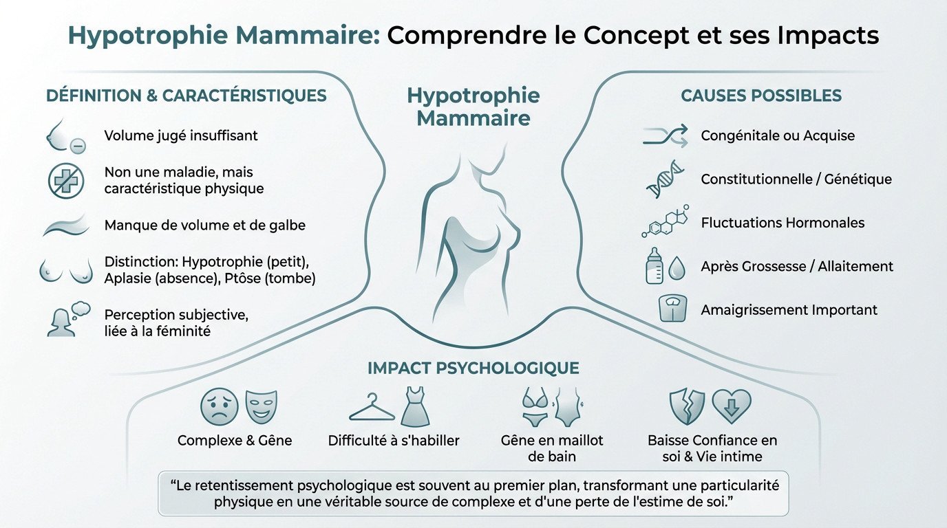 hypotrophie mammaire : caractéristiques et impacts
