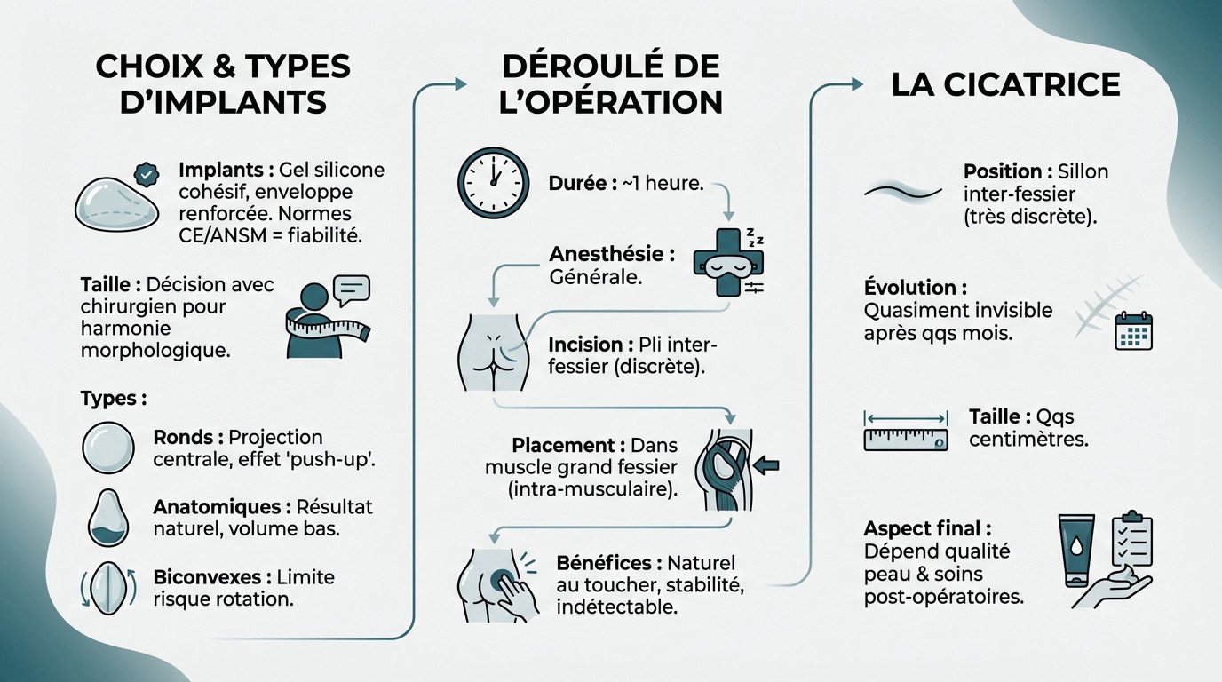 tout savoir sur l'opération des implants fessiers