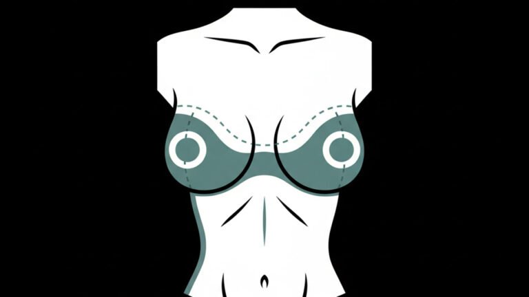 les cicatrices d'un lifting des seins