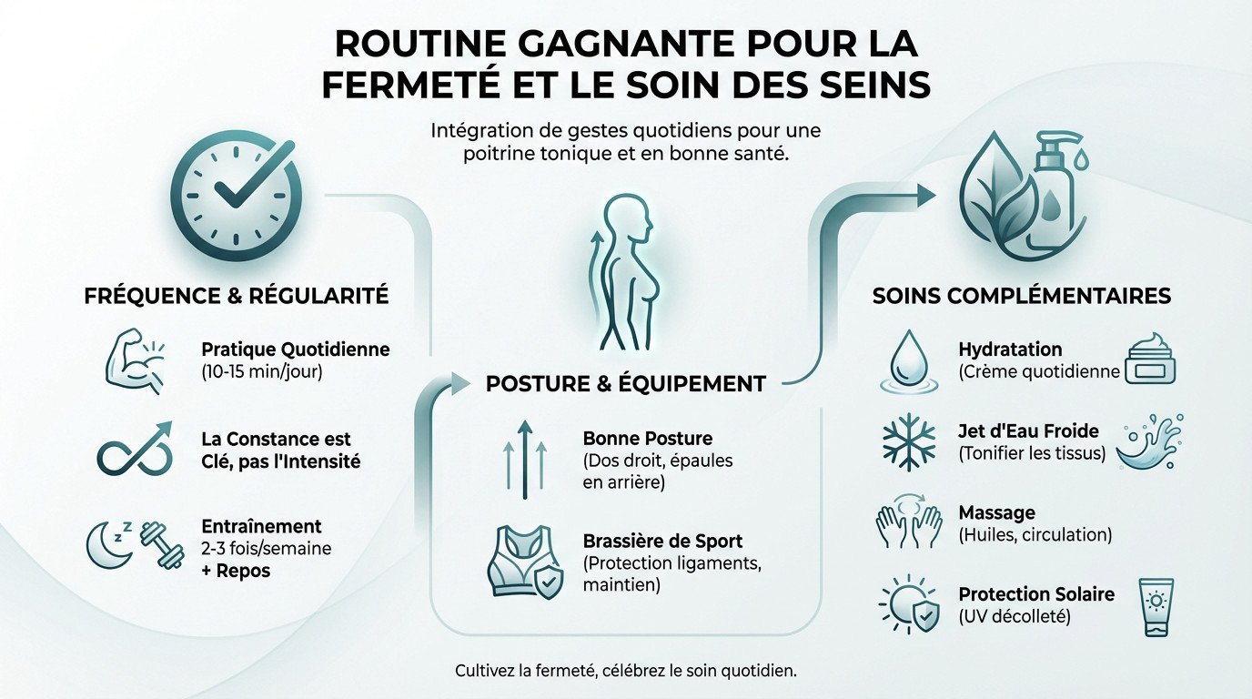 Routine d'exercices pour tonifier la poitrine