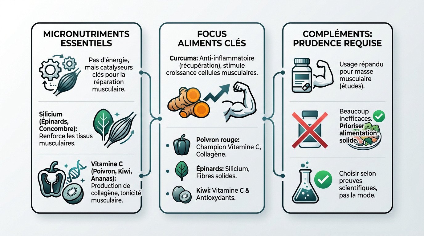micronutriments pour le développement musculaire des fessiers