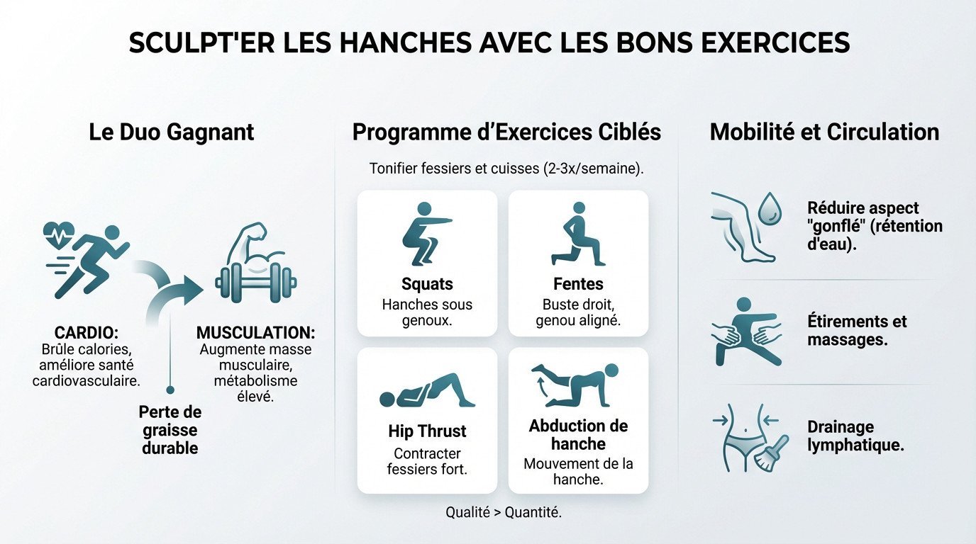 exercices de fitness pour sculpter ses hanches et tonifier sa silhouette