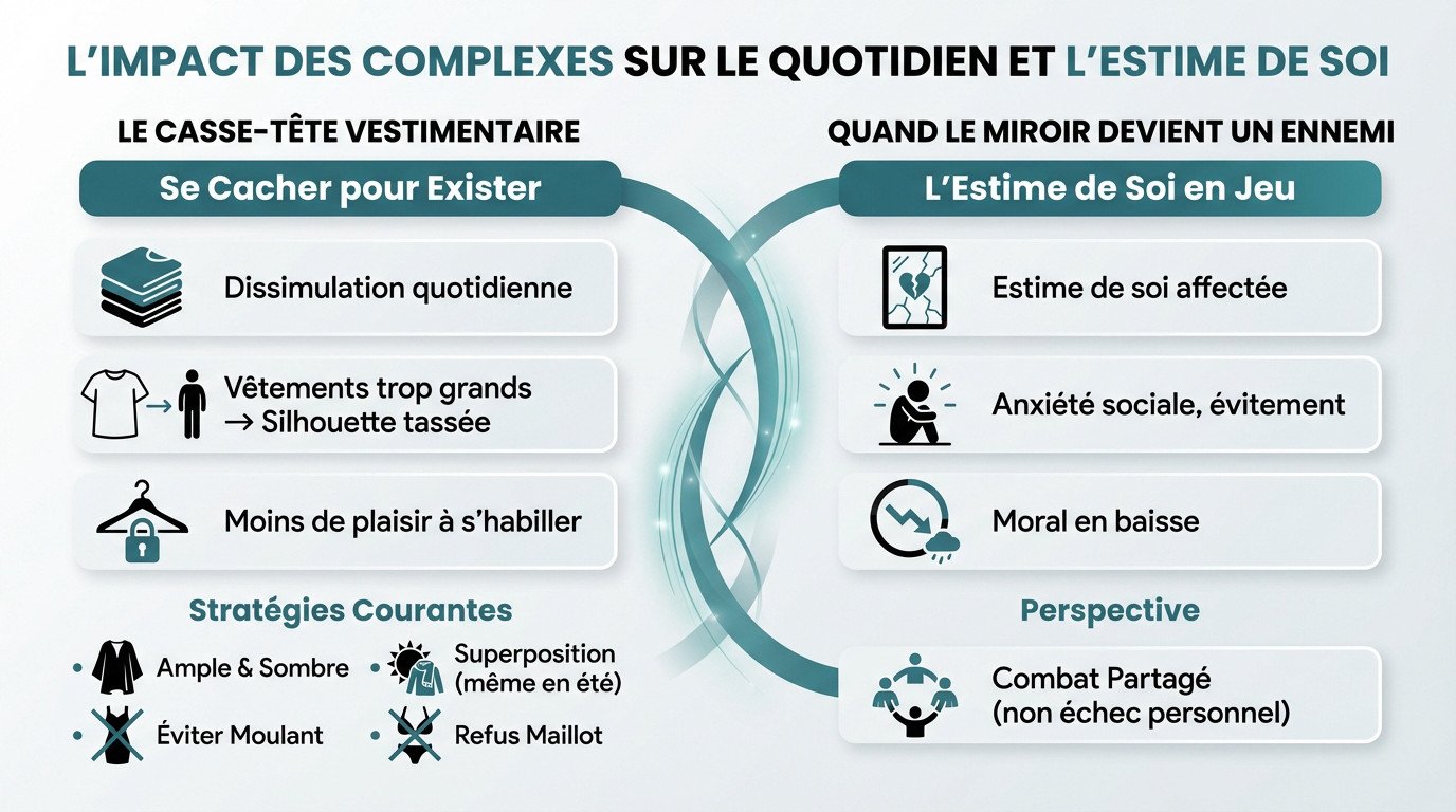 L'impact des complexes sur le quotidien et l'estime de soi